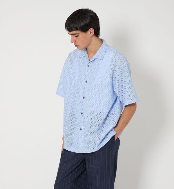 MONKEY TIME「アイレットラッセル オープンカラー シャツ」|シャツ・ブラウス|