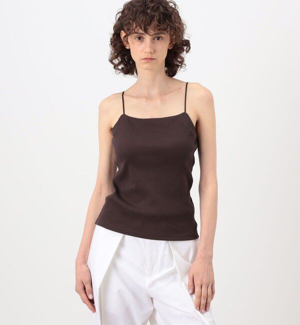 MACPHEE「コットンリブ カップ付きキャミソール」|キャミソール|