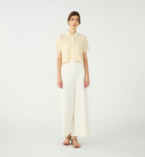 Ballsey「コットンギャバジン ワイドフレアパンツ」|その他|