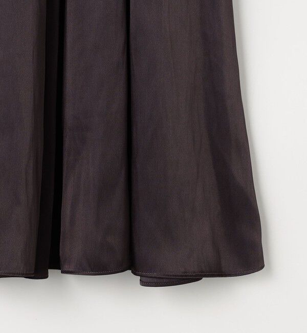 NOLLEY'S sophi「ウォッシャブル割織サテンギャザースカート」|フレア|