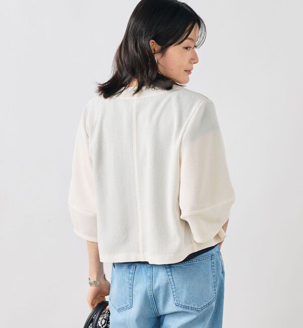 NOLLEY'S「ウォッシャブルヴィンテージメッシュカーディガン」|ブルゾン・スタジャン|