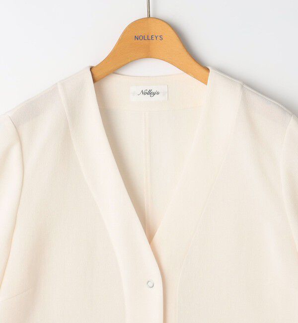NOLLEY'S「ウォッシャブルヴィンテージメッシュカーディガン」|ブルゾン・スタジャン|