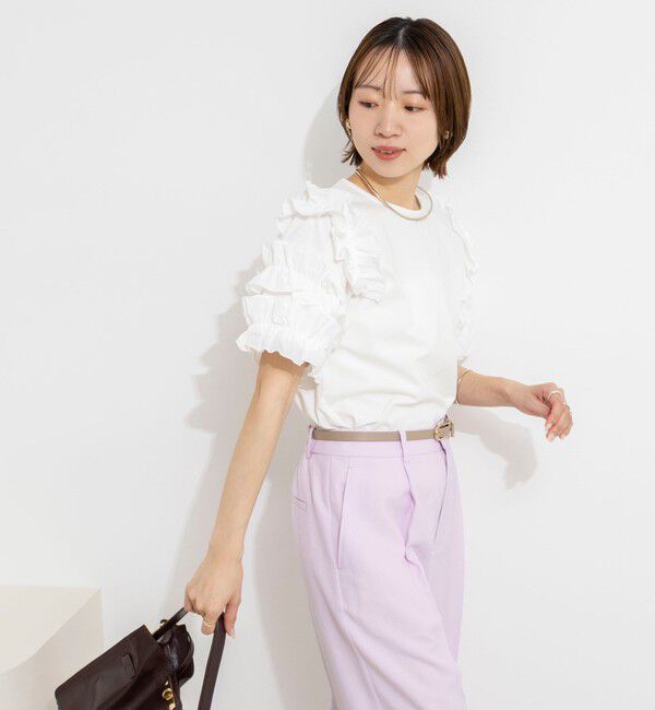 NOLLEY'S「【WEB限定】袖コンシャスプルオーバー」|Tシャツ・カットソー|