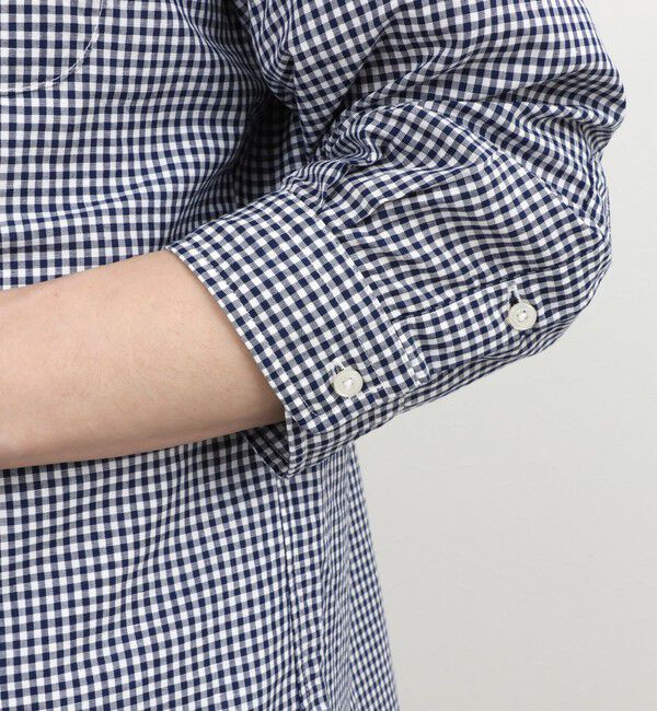 NOLLEY'S goodman「綿麻パラシュートボタン7分袖シャツ 26SS」|シャツ・ブラウス|