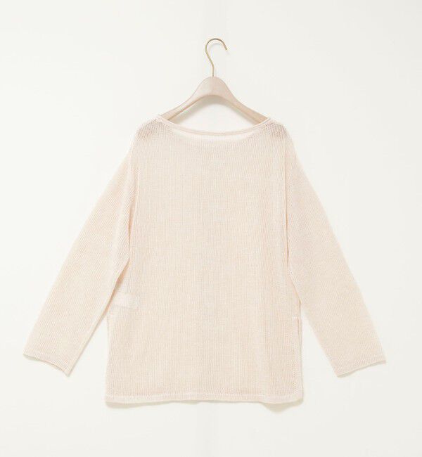 NOLLEY'S sophi「《手洗い可能》麻混針抜き天竺プルオーバー」|ニット・セーター|