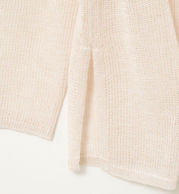 NOLLEY'S sophi「《手洗い可能》麻混針抜き天竺プルオーバー」|ニット・セーター|