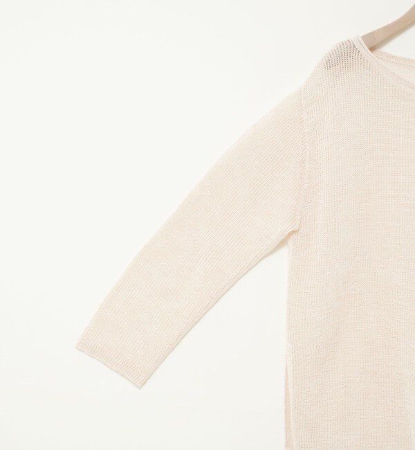 NOLLEY'S sophi「《手洗い可能》麻混針抜き天竺プルオーバー」|ニット・セーター|
