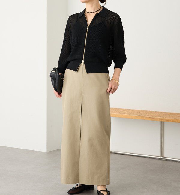  「予約【大人のチノスカート】ボックスタックチノスカート」|スカート|