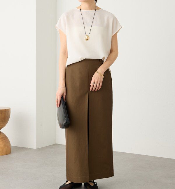  「予約【大人のチノスカート】ボックスタックチノスカート」|スカート|