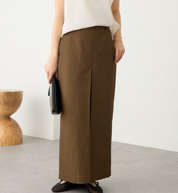  「予約【大人のチノスカート】ボックスタックチノスカート」|スカート|
