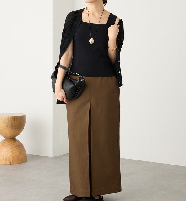  「予約【大人のチノスカート】ボックスタックチノスカート」|スカート|