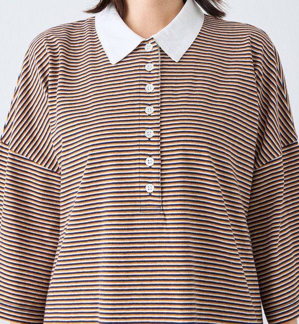  「予約【レトロな雰囲気に】マルチボーダーポロ」|Tシャツ・カットソー|