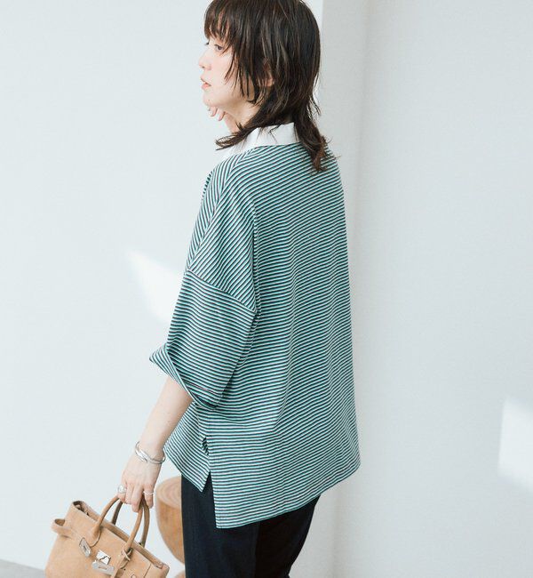  「予約【レトロな雰囲気に】マルチボーダーポロ」|Tシャツ・カットソー|