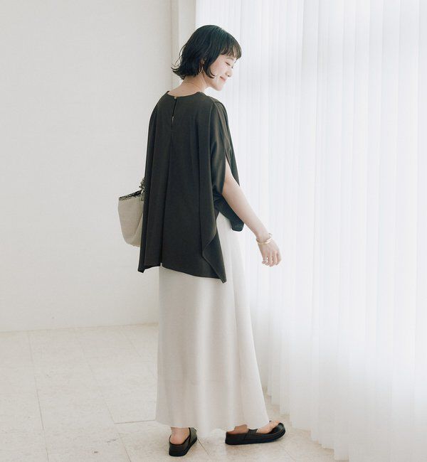  「予約【セットアップ着用可能】メッシュバイアススカート」|スカート|