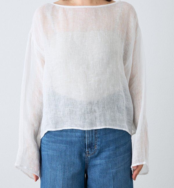  「【a Nice （ア ・ニース）】2WAYリネンブラウス」|シャツ・ブラウス|