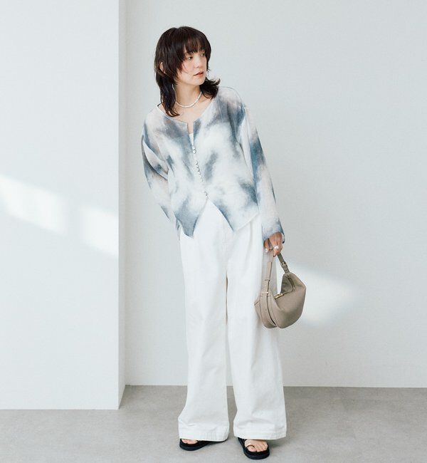  「【a Nice （ア ・ニース）】2WAYリネンブラウス」|シャツ・ブラウス|