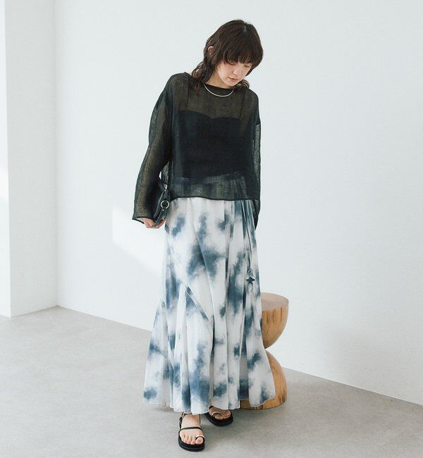  「【a Nice （ア ・ニース）】2WAYリネンブラウス」|シャツ・ブラウス|