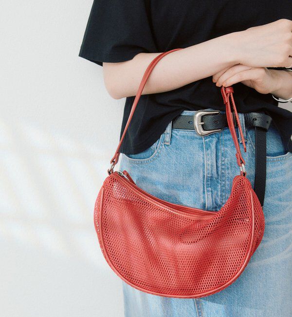  「予約【アレンジ自在】ポーチsetメッシュミニバッグ」|トートバッグ|レッド