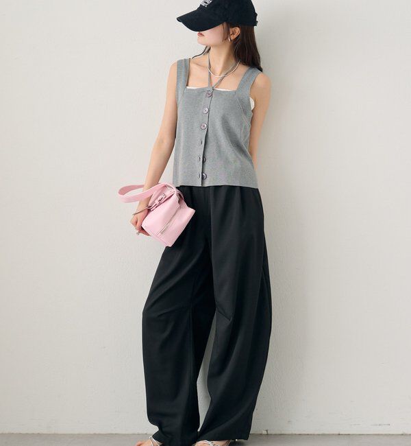  「ホルターニットタンクトップ」|キャミソール|