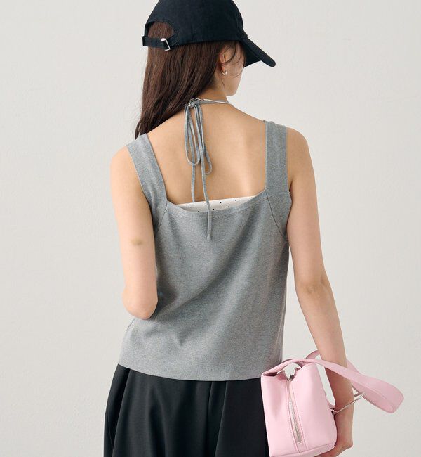  「ホルターニットタンクトップ」|キャミソール|