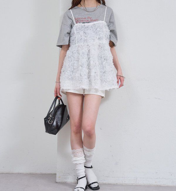  「フラワーチュールキャミチュニック」|シャツ・ブラウス|