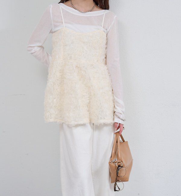  「フラワーチュールキャミチュニック」|シャツ・ブラウス|