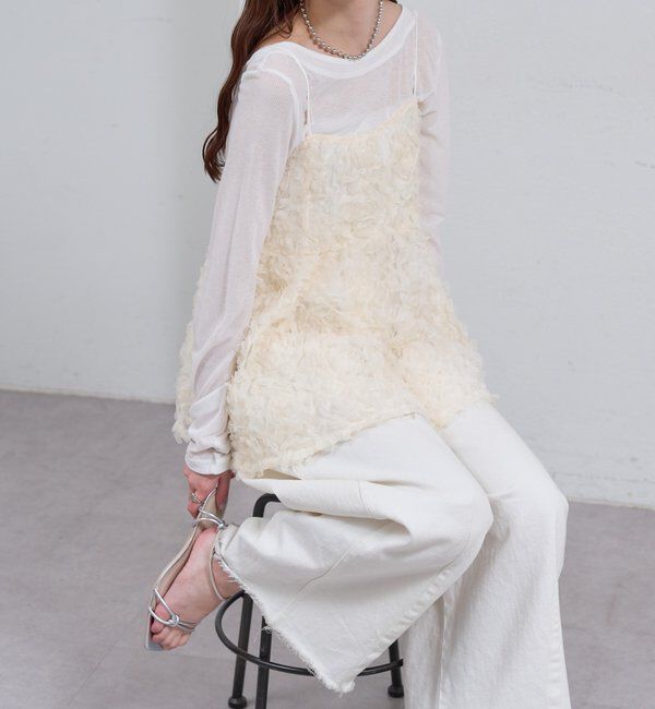  「フラワーチュールキャミチュニック」|シャツ・ブラウス|