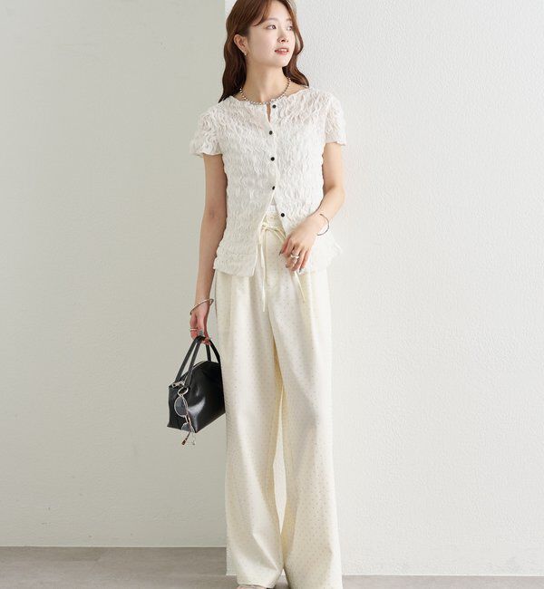  「ラインストーンWベルトパンツ」|チノ|