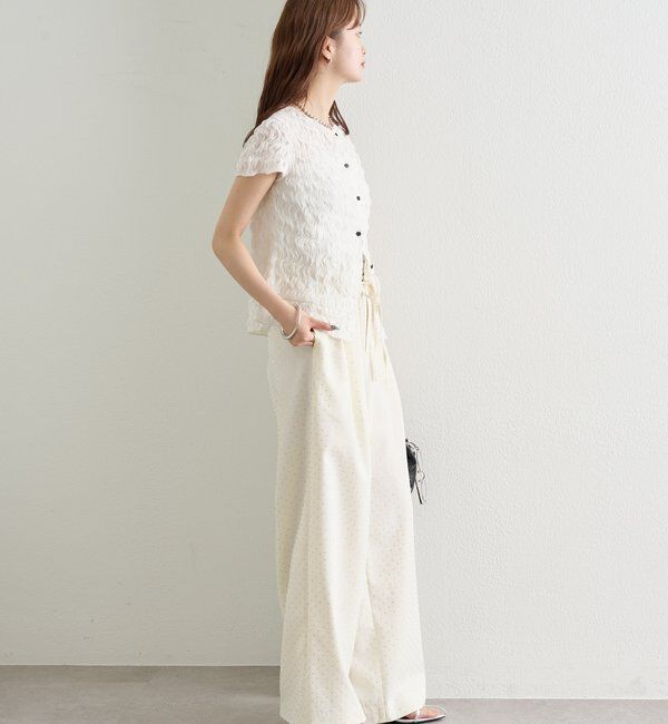  「ラインストーンWベルトパンツ」|チノ|