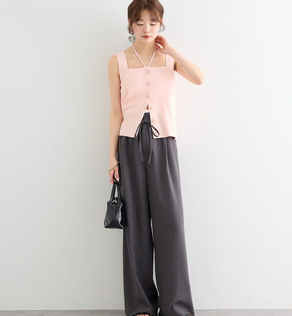  「ラインストーンWベルトパンツ」|チノ|