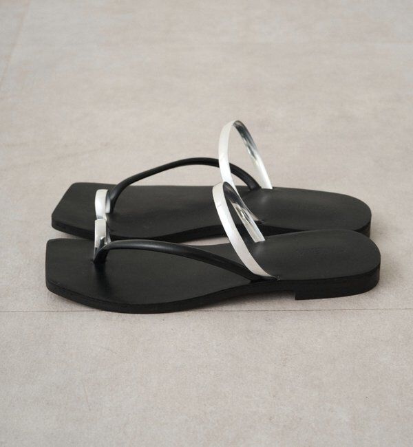  「【GALENA/ガレナ】メタルラインフラットサンダル」|サンダル|