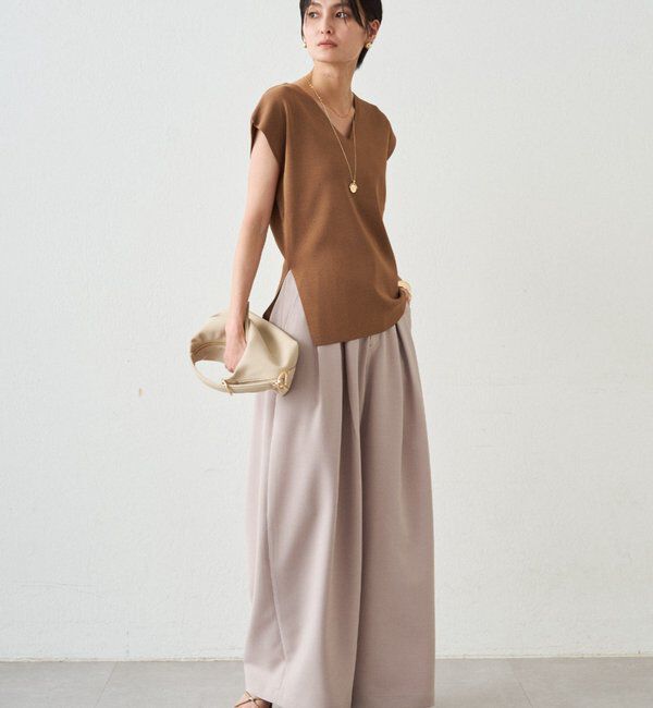  「2WAYツヤニット」|ニット・セーター|