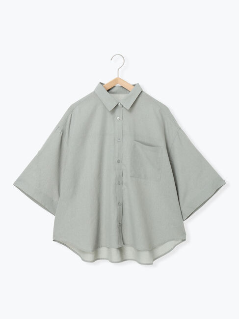 Samansa Mos2「ハーフスリーブシャツ」|シャツ・ブラウス|