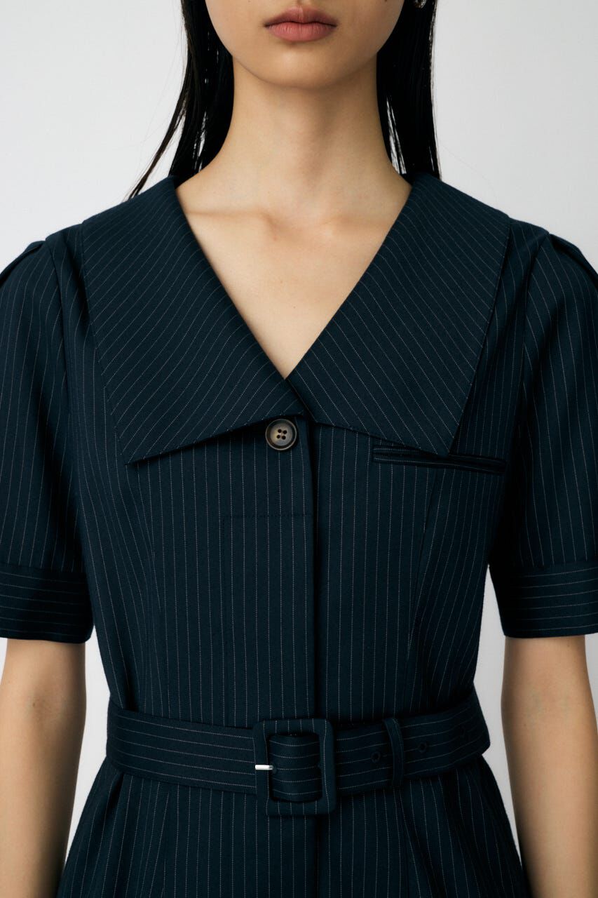 MOUSSY「BIG COLLAR MINI ドレス」|ワンピース|