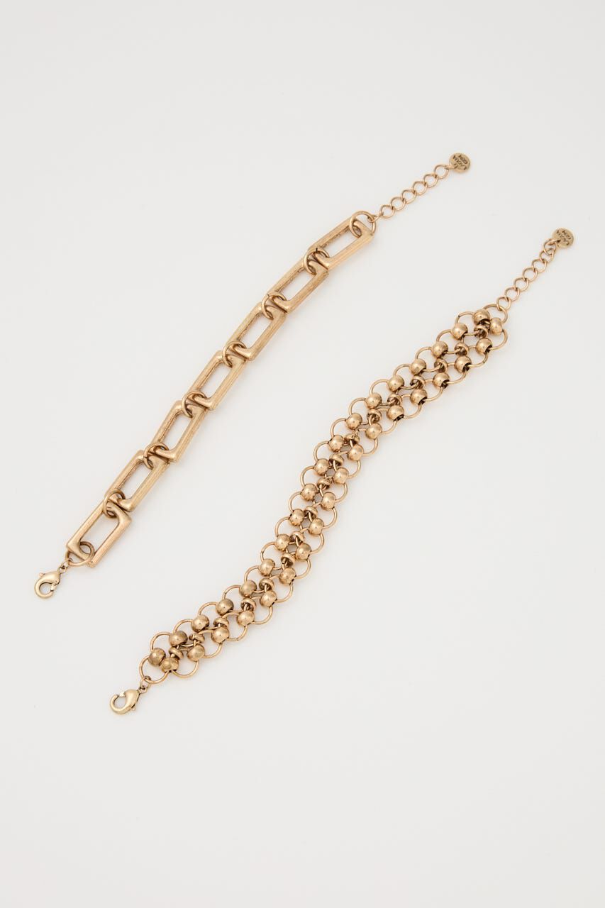 LAGUA GEM「METAL 2PIECE ブレスレット」|ブレスレット・バングル|