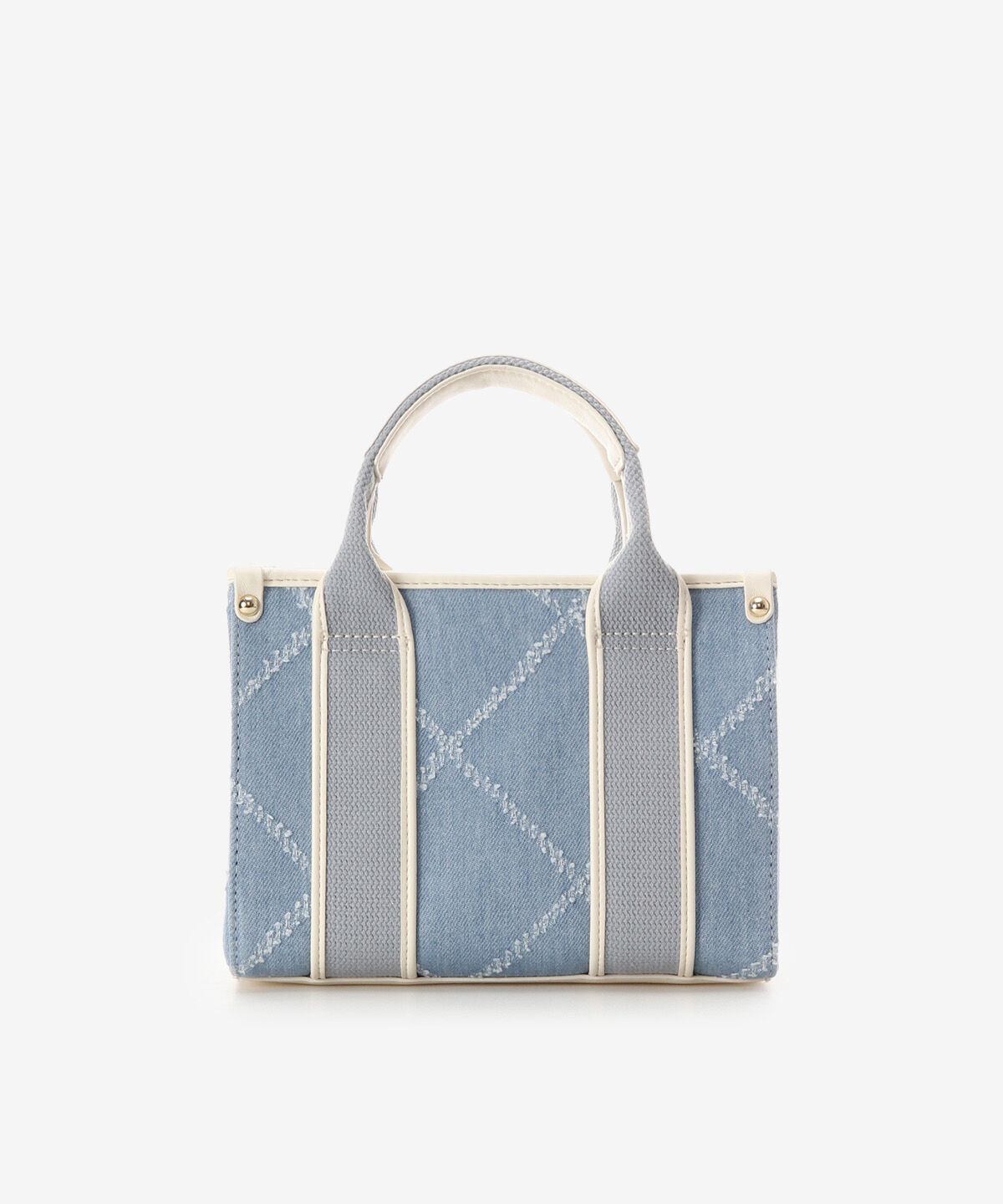 Samantha Vega「ロゴテープデニム風トート（ミニ）」|ショルダー・メッセンジャー|