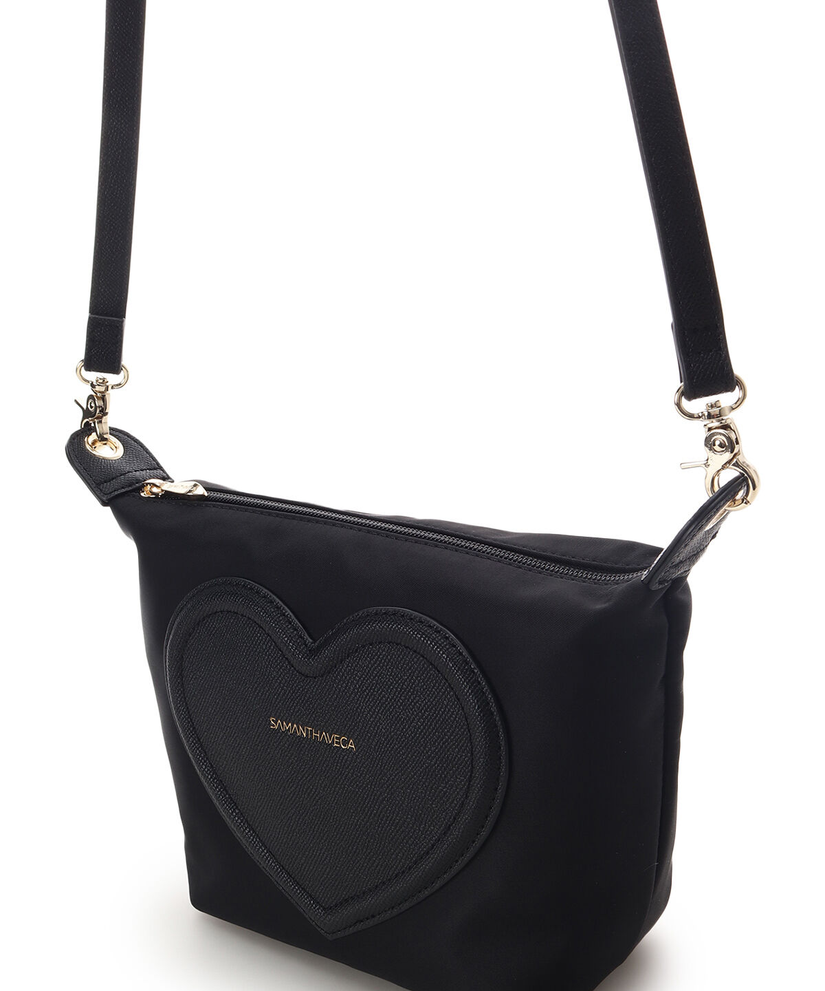 Samantha Vega「フロントハートナイロンショルダーバッグ」|ショルダー・メッセンジャー|