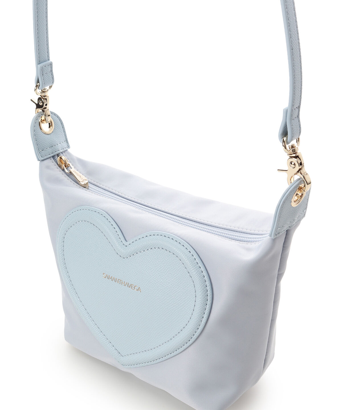 Samantha Vega「フロントハートナイロンショルダーバッグ」|ショルダー・メッセンジャー|