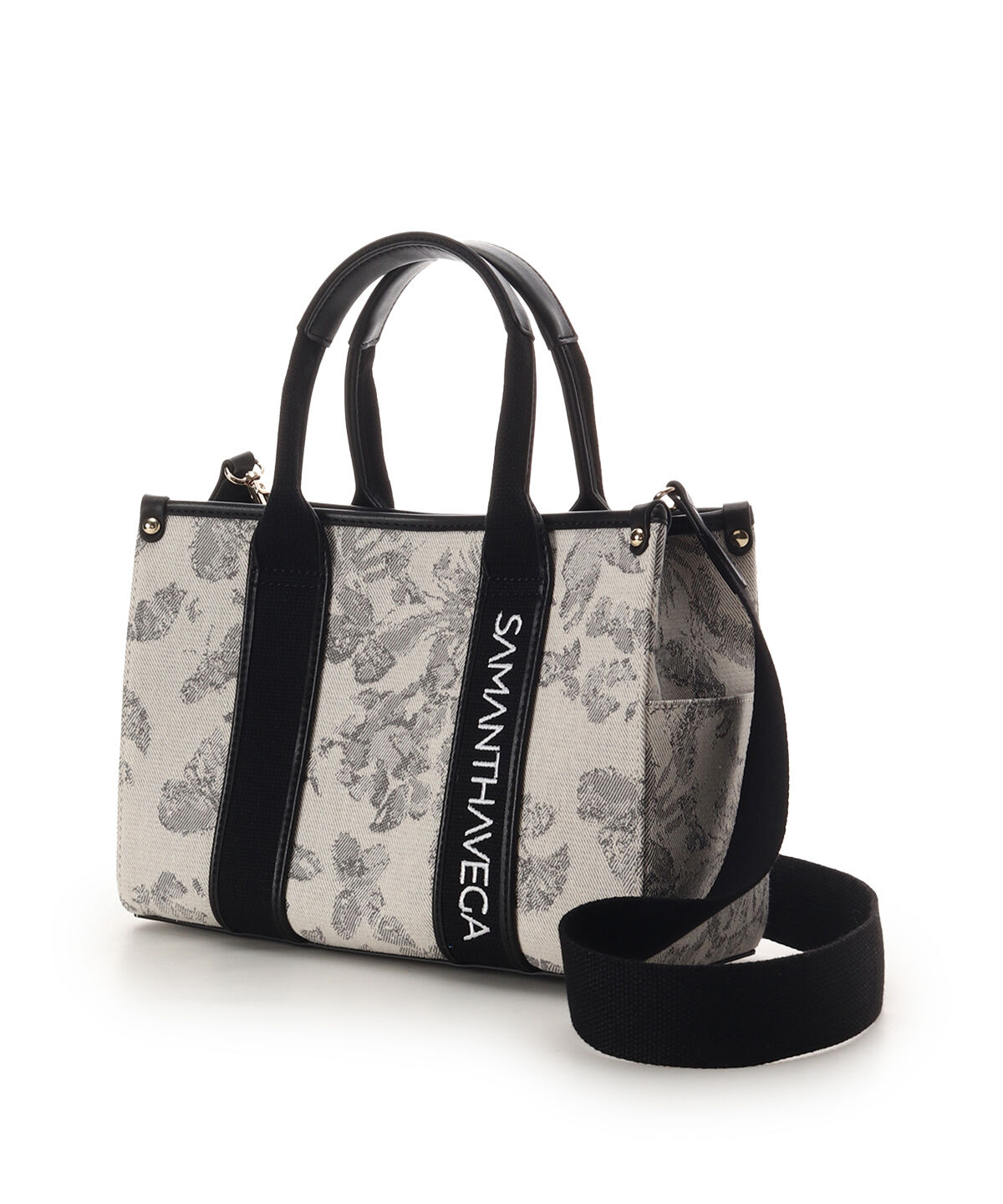 Samantha Vega「ロゴテープジャガード調トートバッグ（小）」|トートバッグ|