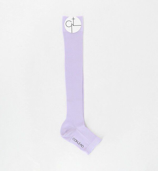 UNITED ARROWS「＜CONLEAD＞リブ ロング オープントゥ ソックス」|ソックス|LILAC