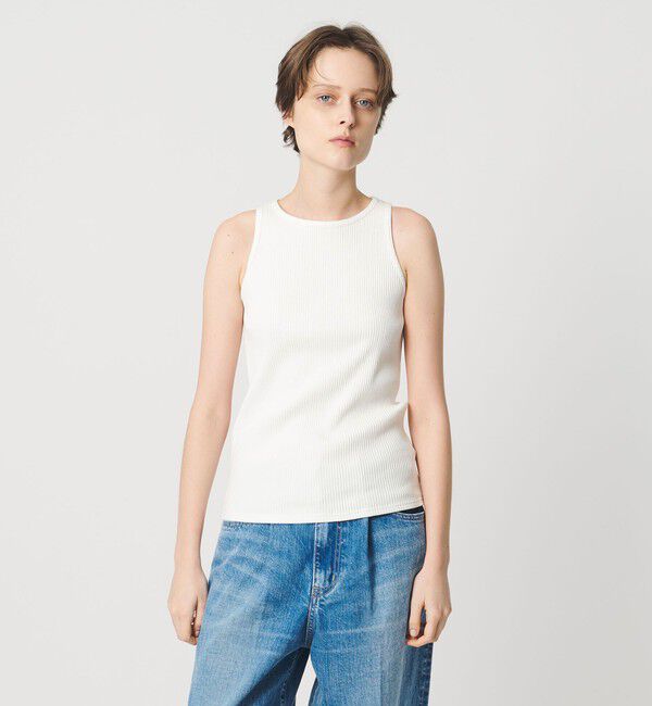 AEWEN MATOPH「＜AEWEN MATOPH＞リブ アメリカンスリーブタンクトップ」|タンクトップ|