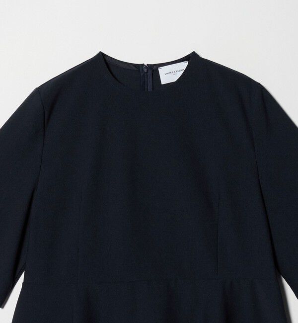 UNITED ARROWS「５分袖 ペプラム Tシャツ ‐吸水速乾‐」|Tシャツ・カットソー|