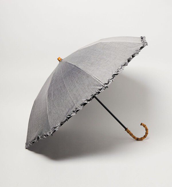 UNITED ARROWS green label relaxing「【別注】＜Wpc.＞UVO フリル 折りたたみ日傘 / アンブレラ 晴雨兼用」|傘|MD.GRAY