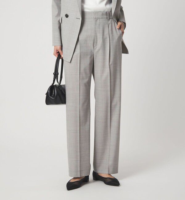 UNITED ARROWS green label relaxing「［size SHORTあり］ライト カチリラ ストレート パンツ」|スラックス|