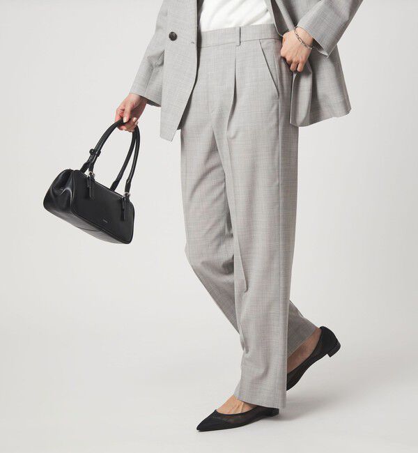 UNITED ARROWS green label relaxing「［size SHORTあり］ライト カチリラ ストレート パンツ」|スラックス|