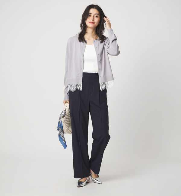 UNITED ARROWS green label relaxing「［size SHORTあり］ライト カチリラ ストレート パンツ」|スラックス|