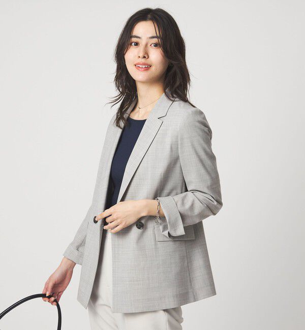 UNITED ARROWS green label relaxing「［size SHORTあり］ライト カチリラ ダブルジャケット」|テーラードジャケット|