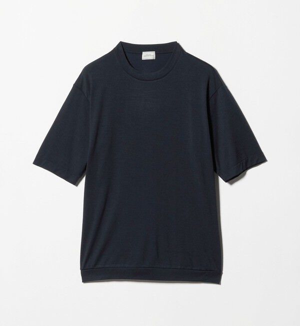UNITED ARROWS green label relaxing「ウールナイロン テーラード クルーネック Tシャツ ウールT」|Tシャツ・カットソー|NAVY