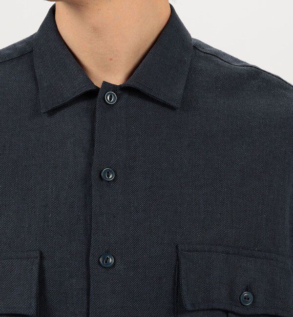 TOMORROWLAND MENS「【別注】GUY ROVER リネンコットン オーバーシャツ」|シャツ・ブラウス|