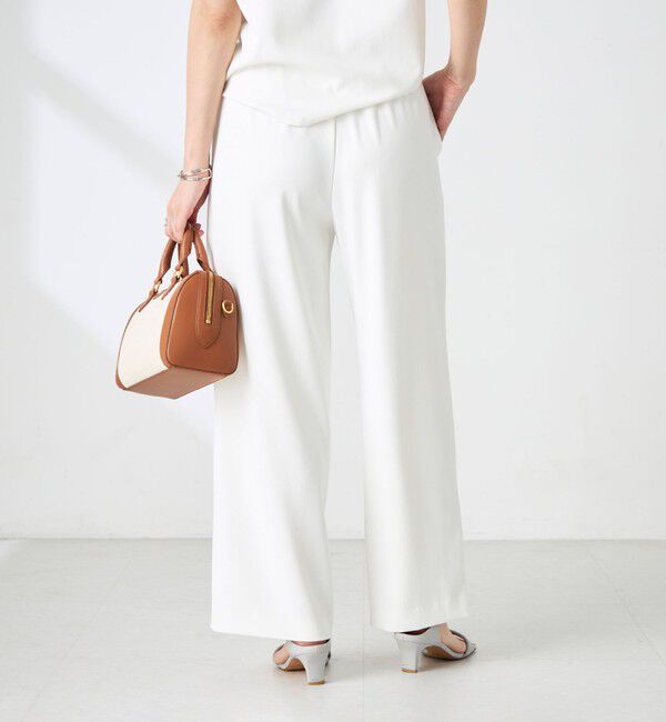 NOLLEY'S sophi「《セットアップ対応》ウォッシャブルツイルイージーワイドパンツ」|その他|